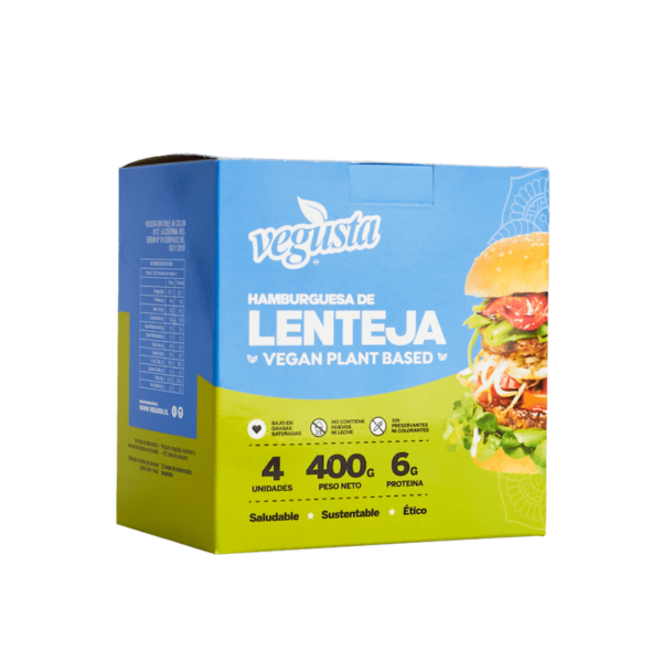 Hamburguesa de lentejas - Caja 4u