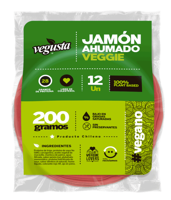 Jamón ahumado veggie - 12u