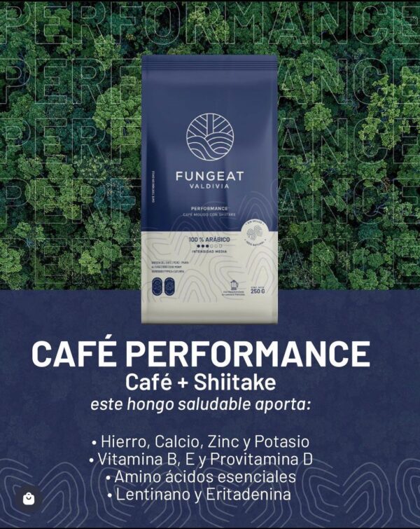 Café Performance con Shiitake