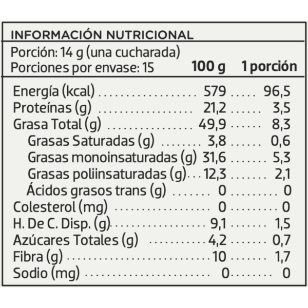 Mantequilla de Almendras Crunchy - 210grs. - Image 3