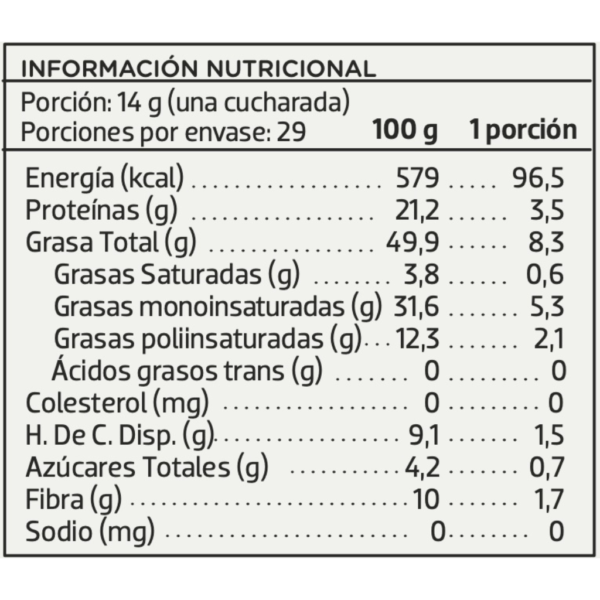 Mantequilla de Almendras Crunchy - 410grs. - Image 2